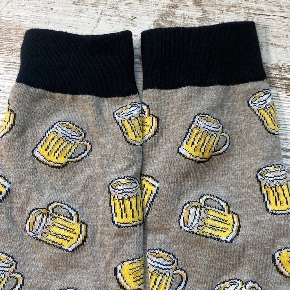 Novelty Beer Socks Size 8-10 Womens Fun Party